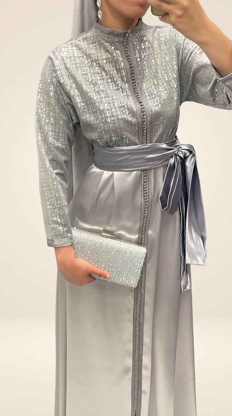 Caftan création col mao