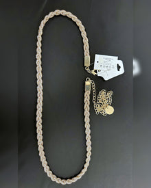 Ceinture à strass au motif tressé pour robe de soirée