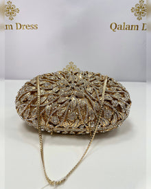 Pochette de soirée à strass, accessoire féminin de fête, vue 7