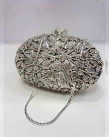 Pochette scintillante à motifs floraux pour cérémonie, vue 2