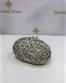 Sac pochette de fête brillant à motifs floraux, vue 4