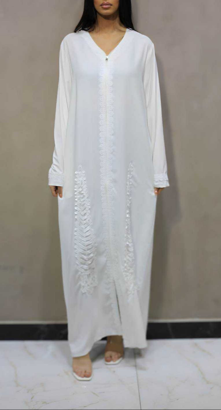Kimono dentelle & Zip - Tendance Hijab