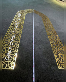 Arche miroir dorée pour décoration intérieure et coin prière