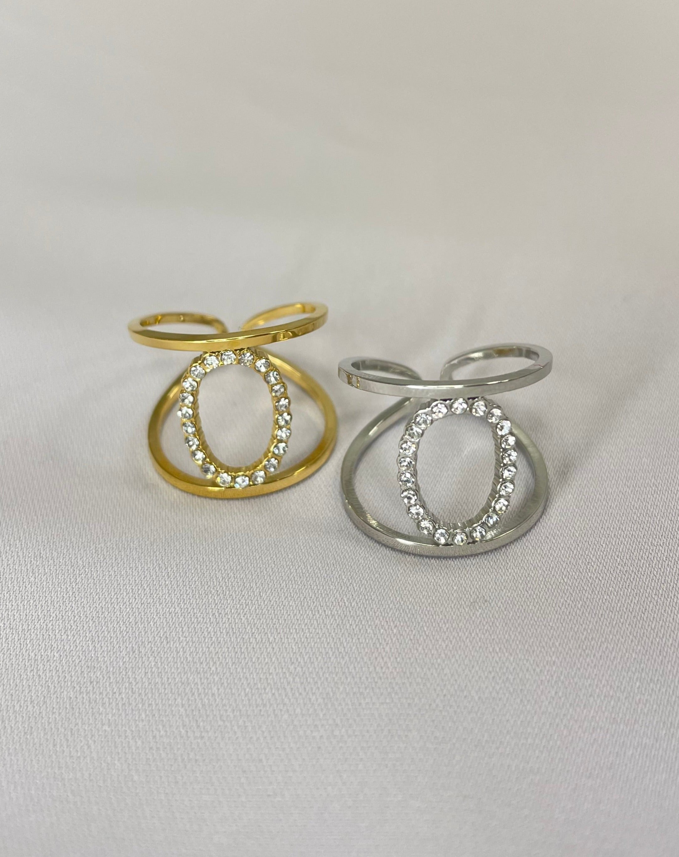 Bague anneau Nada doree argentee bijou accessoire main originale boutique 