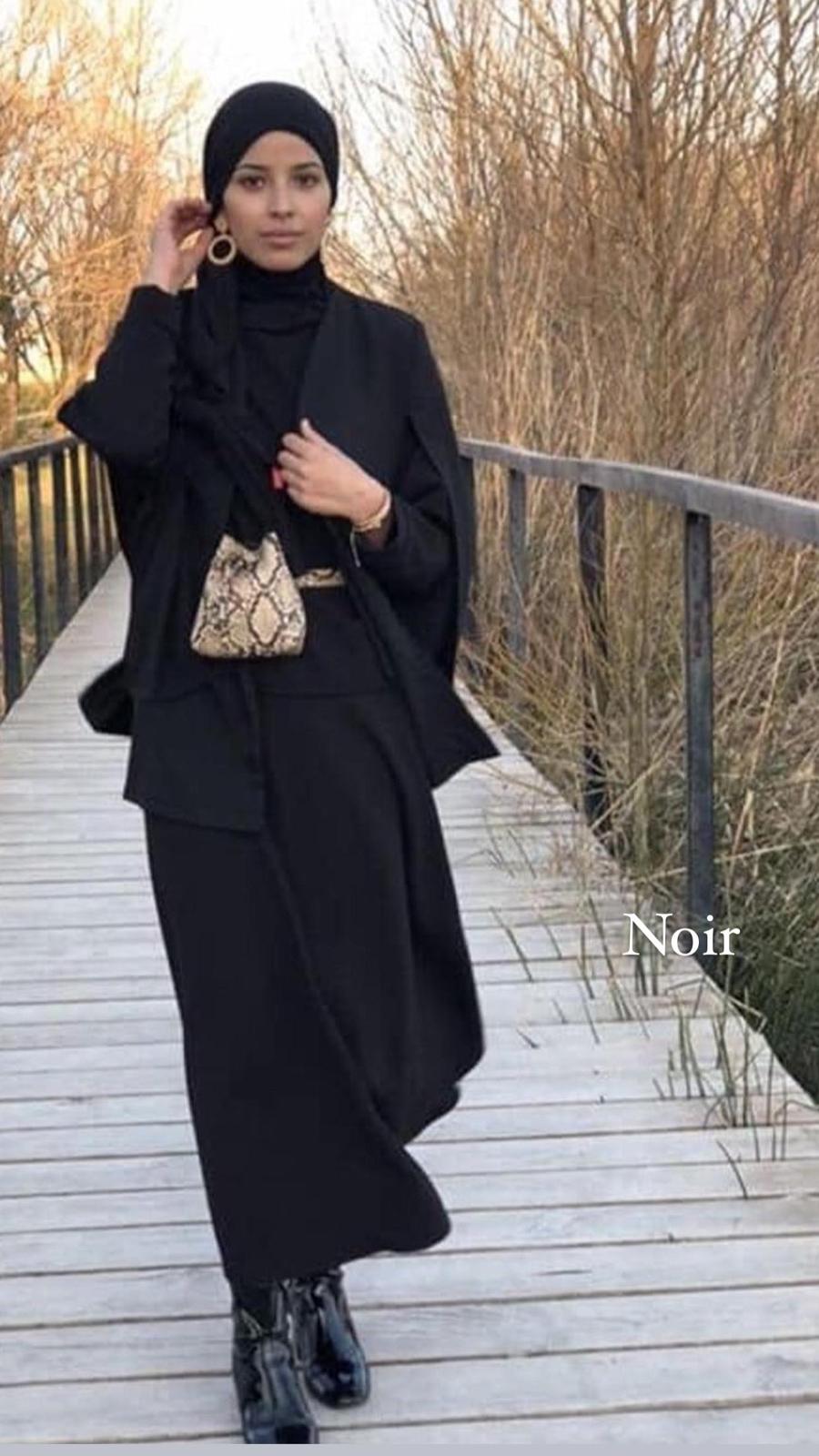 Cape élégance sans manches courte abaya hijeb hijab tunique jilbeb mode modeste fashion qalam dress boutique musulmane femme voilées hijab france robe abaya blanche