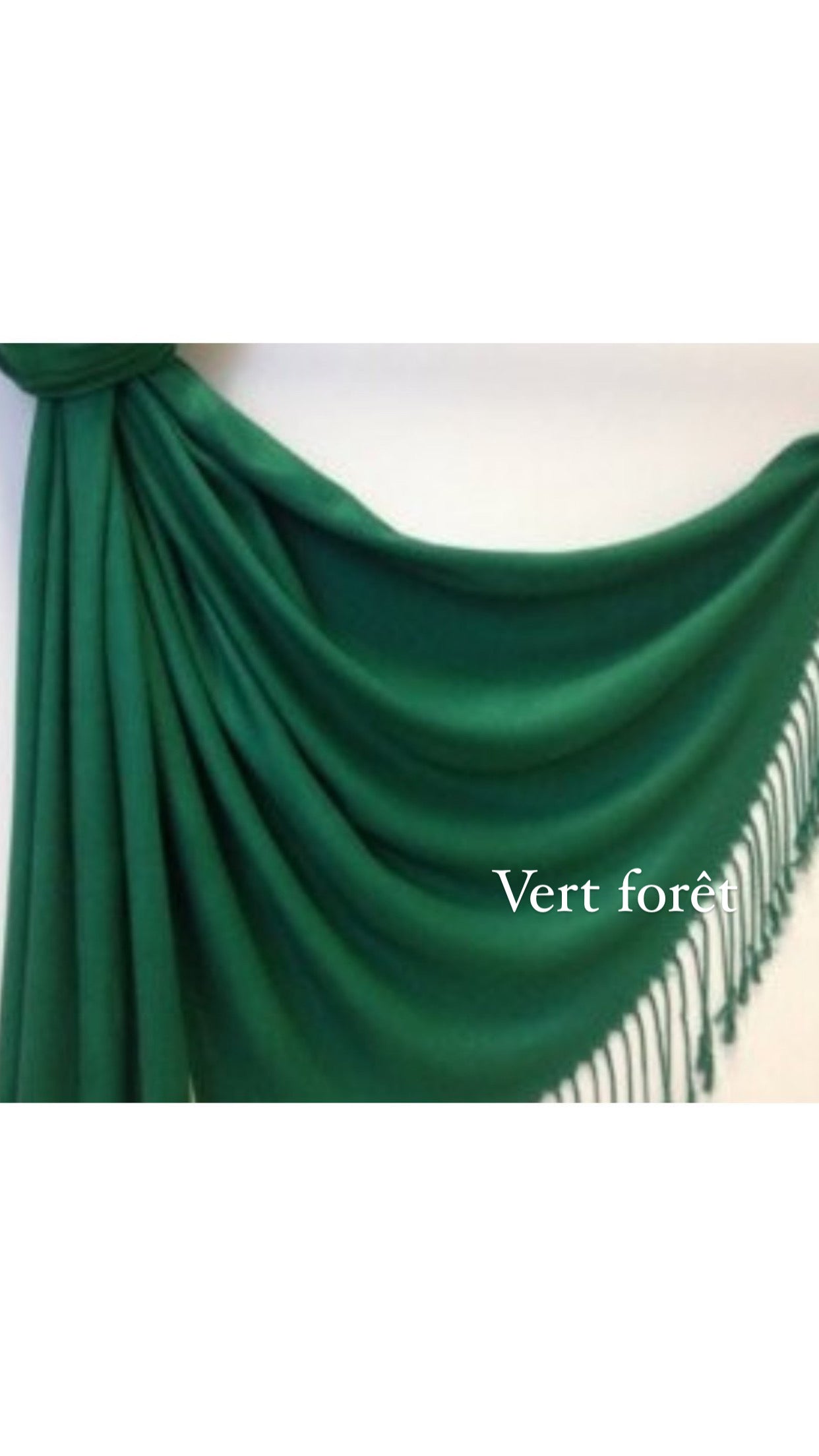 Chale vert pashmina sarah tendance hijab mode modeste boutique de femmes musulmanes 