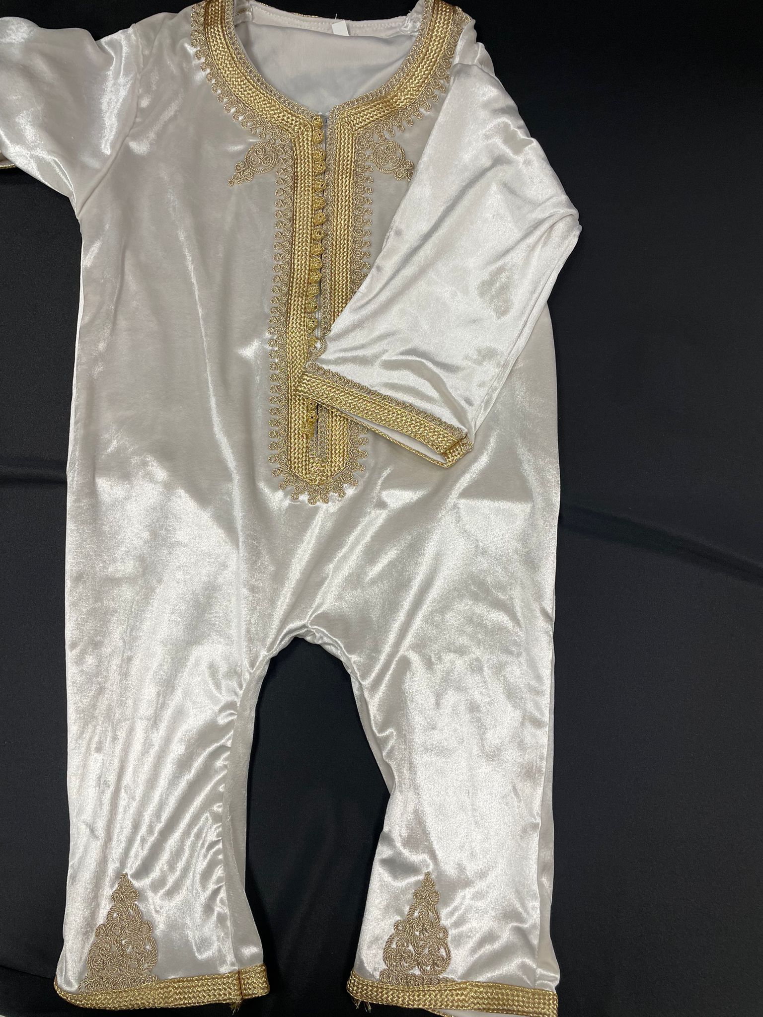 Ensemble Garcon batême abaya hijeb hijab tunique jilbeb mode modeste fashion qalam dress boutique musulmane femme voilées hijab france robe abaya blanche