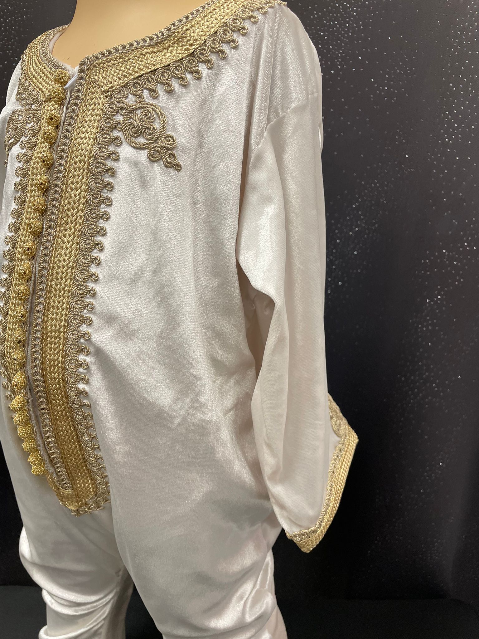 Ensemble Garcon batême abaya hijeb hijab tunique jilbeb mode modeste fashion qalam dress boutique musulmane femme voilées hijab france robe abaya blanche