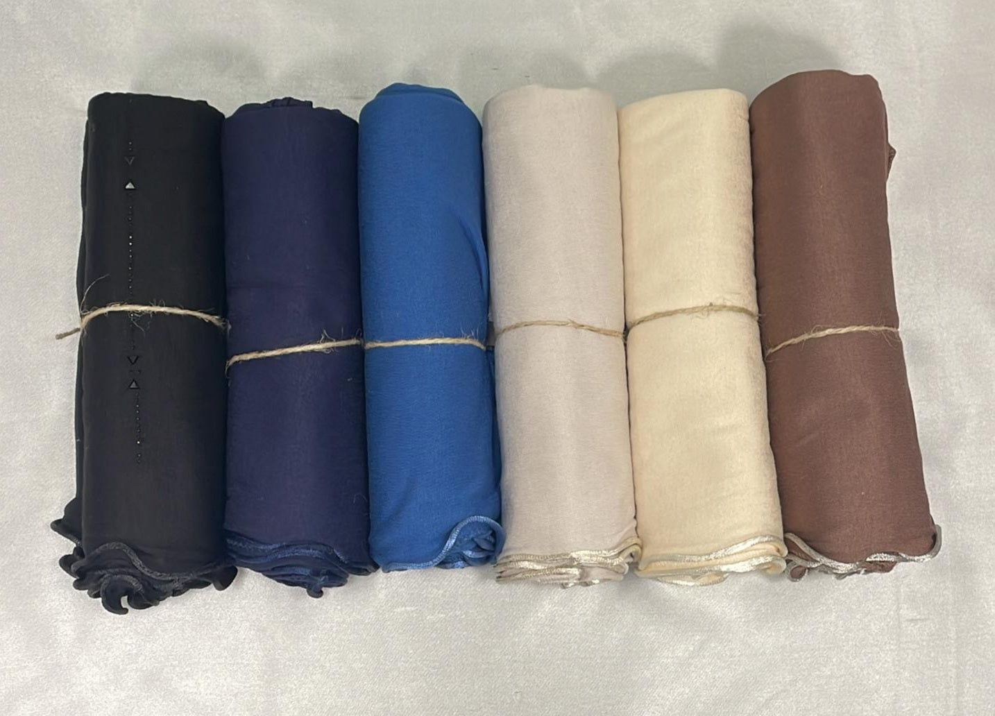 Hijab chale jersey coton  wave _ dordure satinée