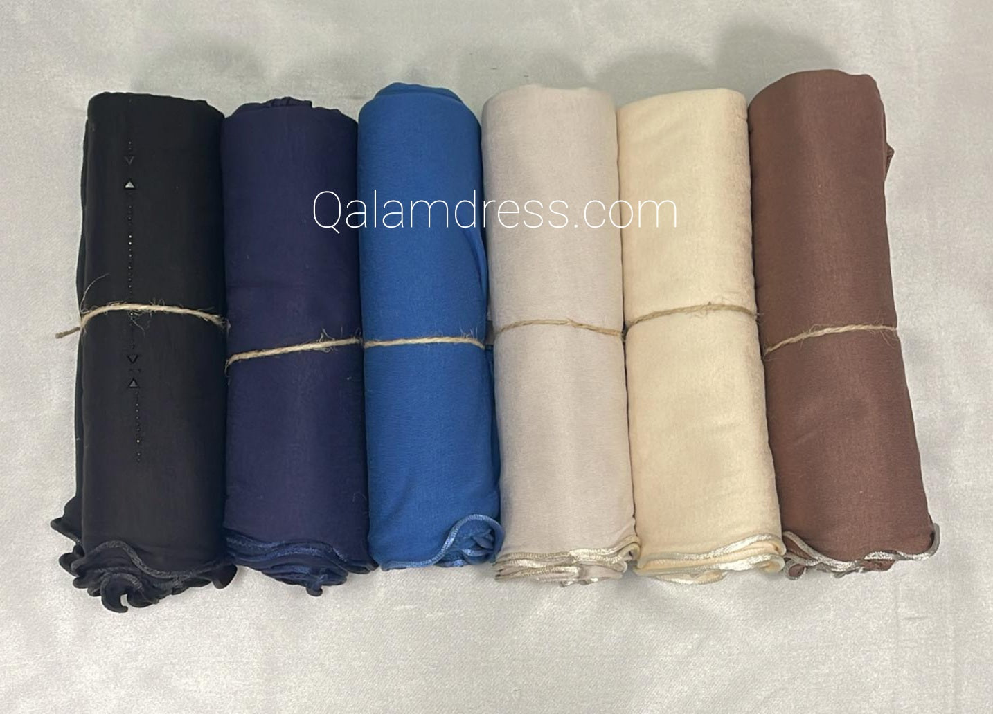 Hijab chale jersey coton  wave _ dordure satinée