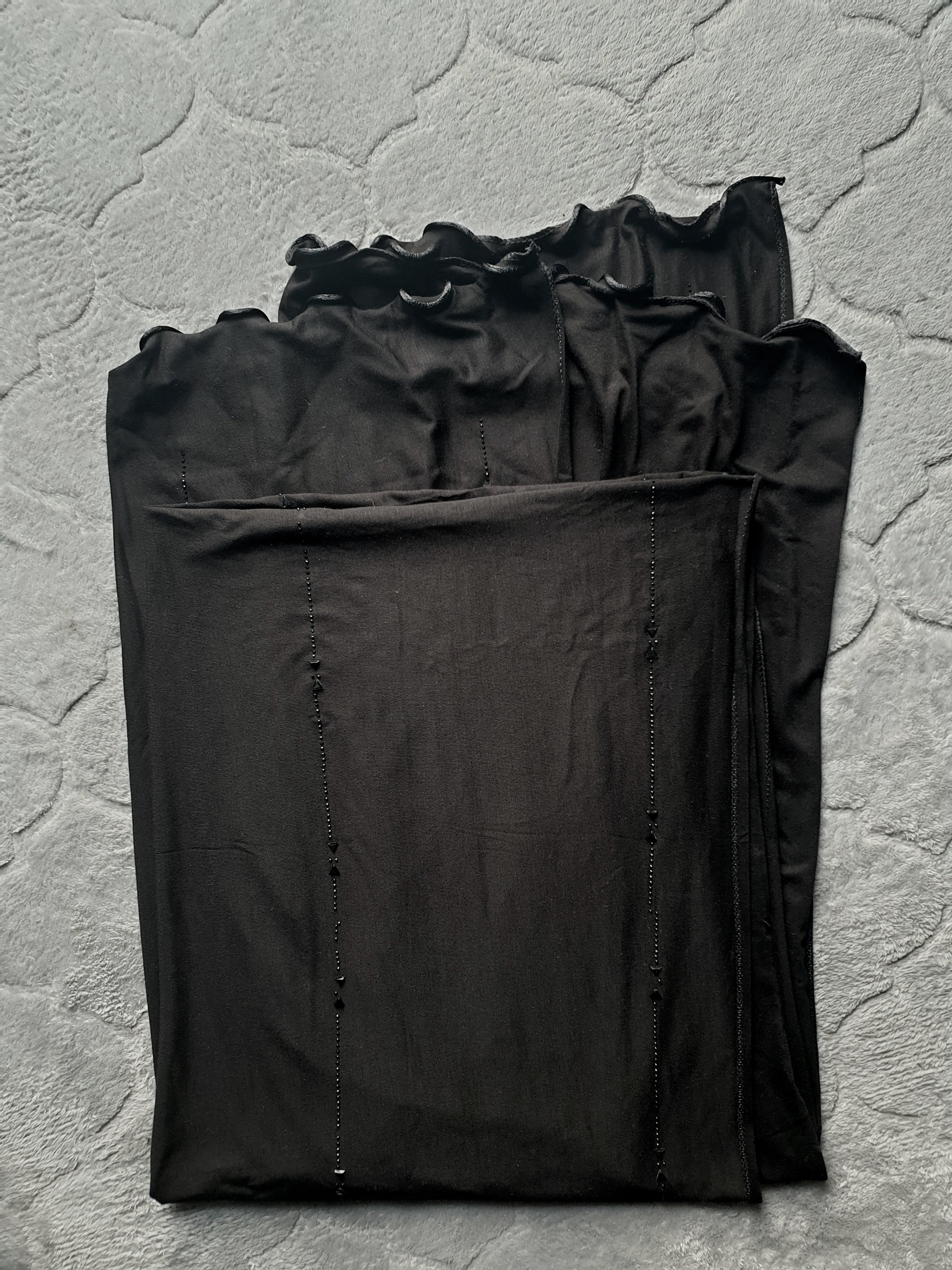 Hijab chale jersey coton  wave _ dordure satinée