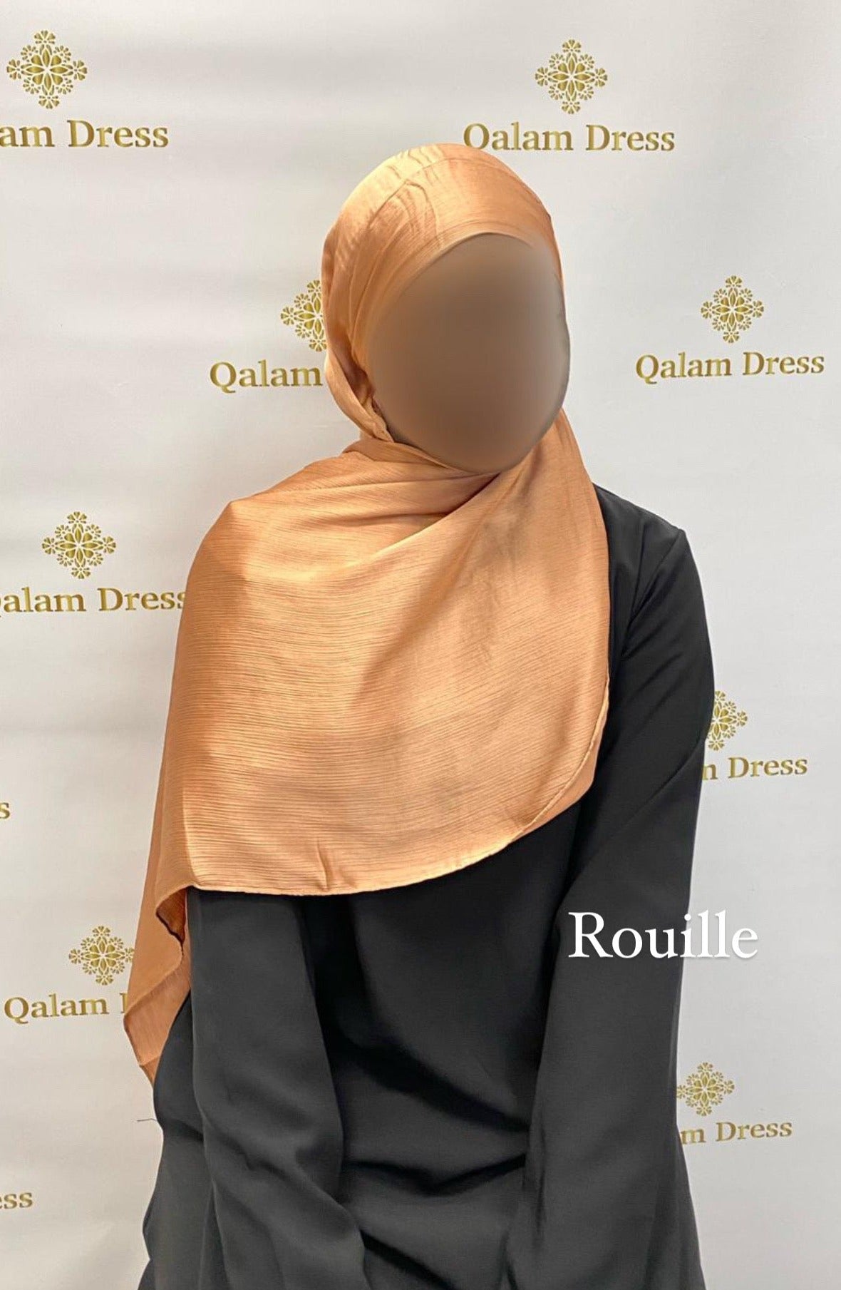 Hijab voile à enfiler satin irisé tendance brillant mastour mastoura modest fashion abaya hijeb hijab tunique jilbeb mode modeste fashion qalam dress boutique musulmane femme voilées hijab france robe abaya blanche
