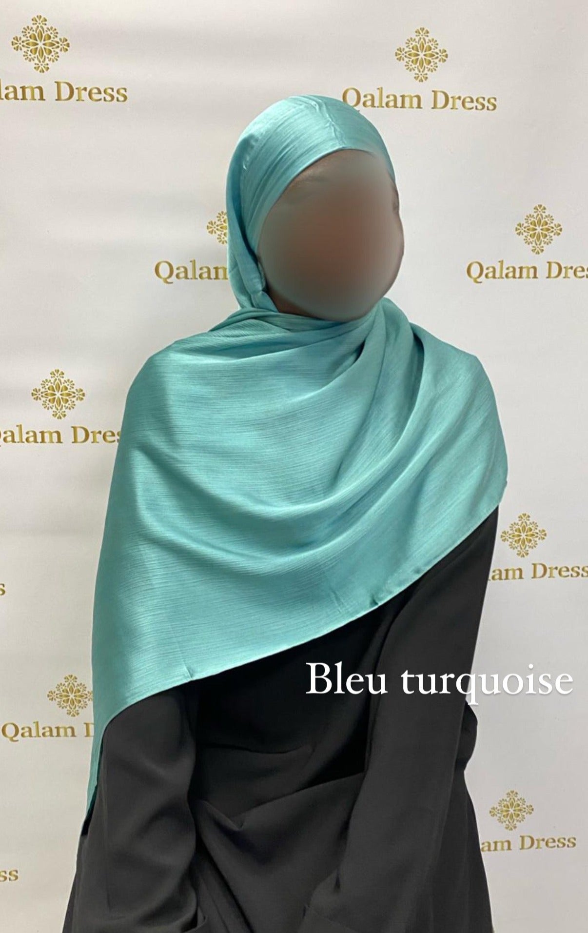 Hijab voile à enfiler satin irisé tendance brillant mastour mastoura modest fashion abaya hijeb hijab tunique jilbeb mode modeste fashion qalam dress boutique musulmane femme voilées hijab france robe abaya blanche