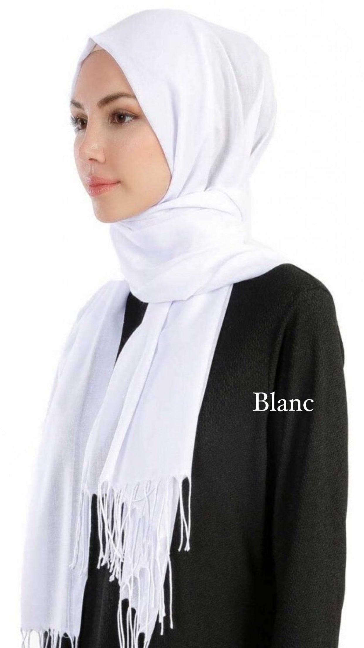 Chale bleu nuit pashmina sarah tendance hijab boutique de femmes musulmanes 