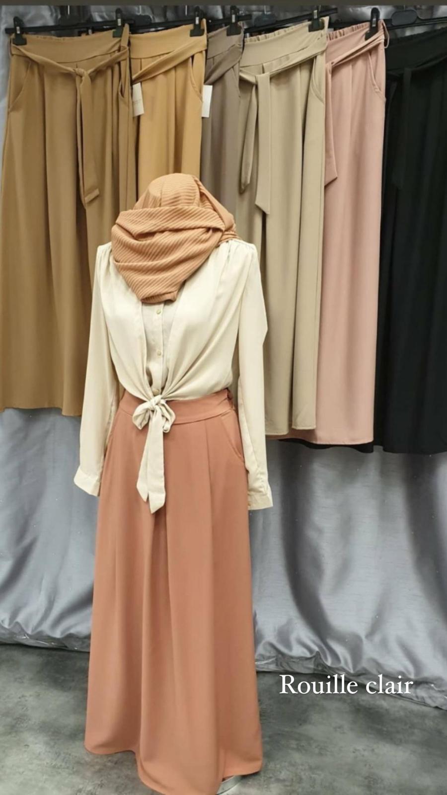 Jupe softy abaya hijeb hijab tunique jilbeb mode modeste fashion qalam dress boutique musulmane femme voilées hijab france robe abaya blanche