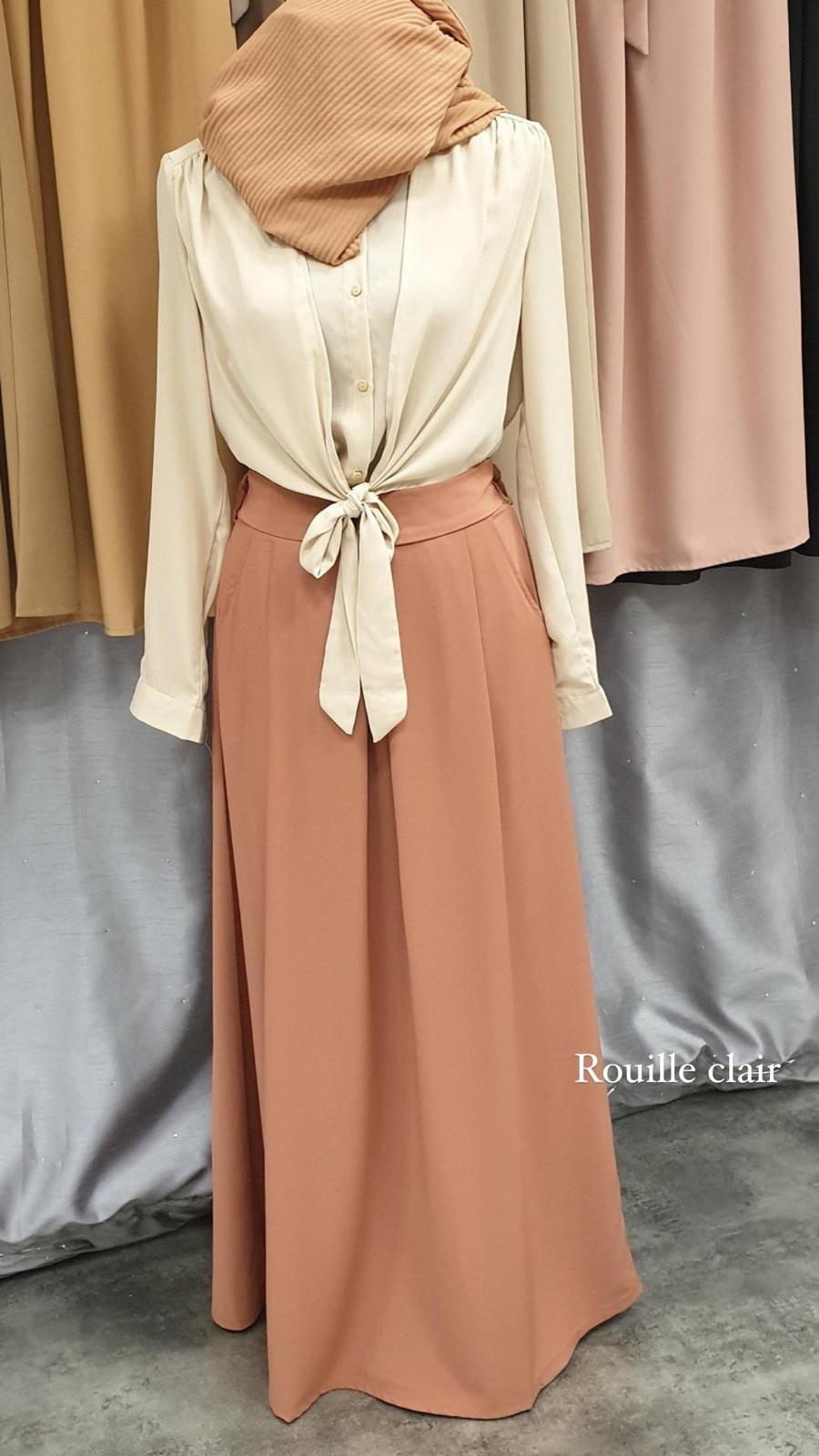 Jupe softy abaya hijeb hijab tunique jilbeb mode modeste fashion qalam dress boutique musulmane femme voilées hijab france robe abaya blanche