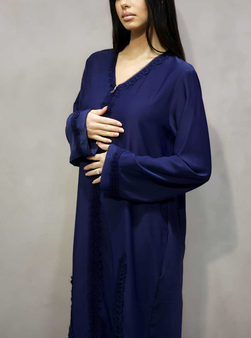Kimono dentelle & Zip - Tendance Hijab