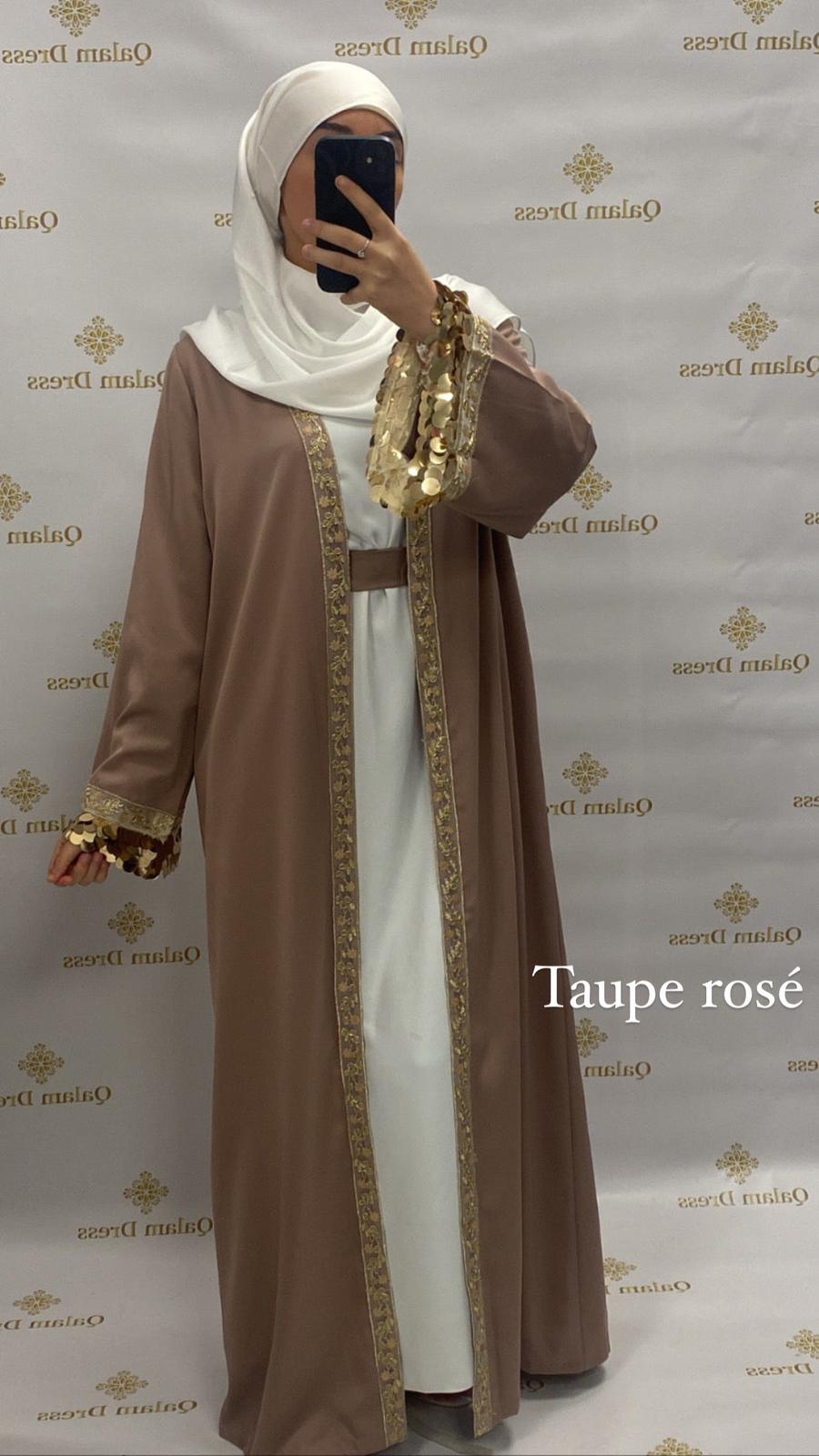 Kimono Naiyla aid vibes abaya hijeb hijab tunique jilbeb mode modeste fashion qalam dress boutique musulmane femme voilées hijab france robe abaya blanche