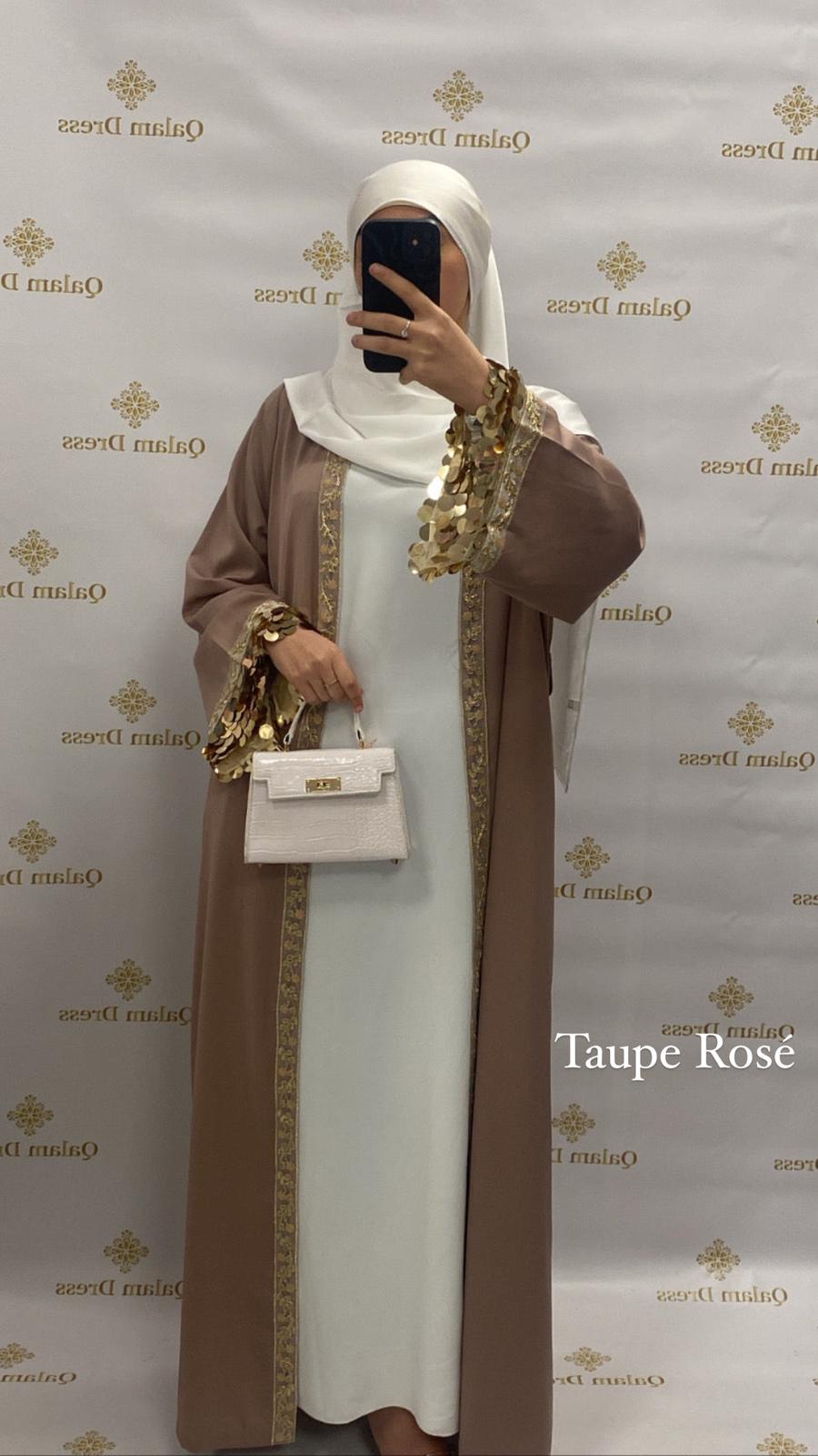 Kimono Naiyla aid vibes abaya hijeb hijab tunique jilbeb mode modeste fashion qalam dress boutique musulmane femme voilées hijab france robe abaya blanche