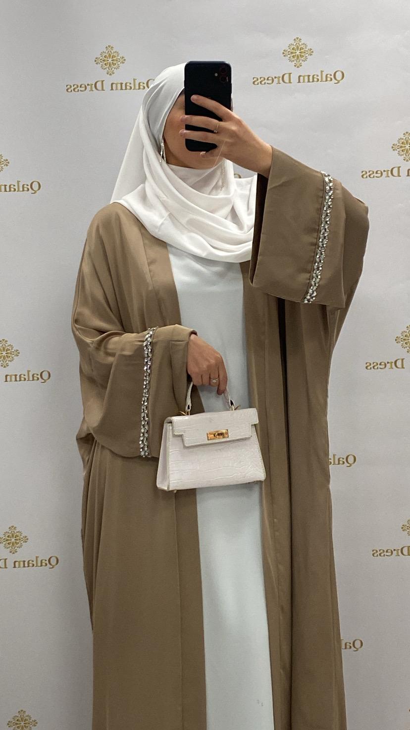 abaya hijeb hijab tunique jilbeb mode modeste fashion qalam dress boutique musulmane femme voilées hijab france robe abaya blanche