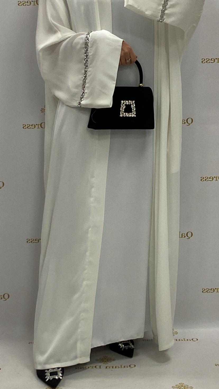 abaya hijeb hijab tunique jilbeb mode modeste fashion qalam dress boutique musulmane femme voilées hijab france robe abaya blanche