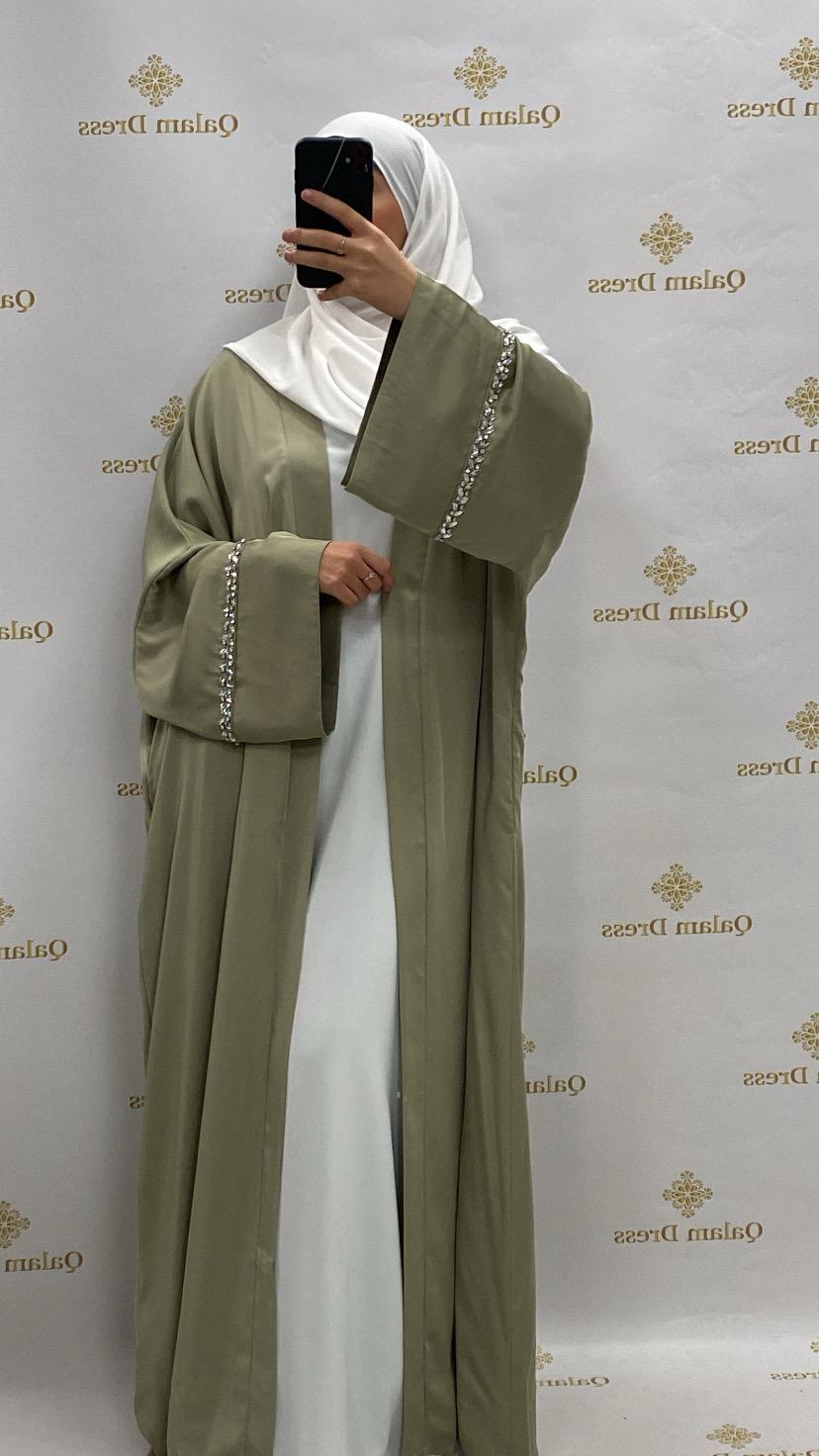 abaya hijeb hijab tunique jilbeb mode modeste fashion qalam dress boutique musulmane femme voilées hijab france robe abaya blanche