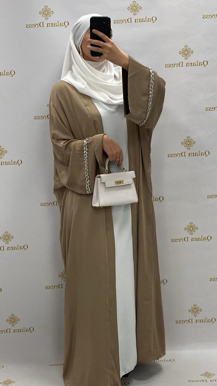 abaya hijeb hijab tunique jilbeb mode modeste fashion qalam dress boutique musulmane femme voilées hijab france robe abaya blanche