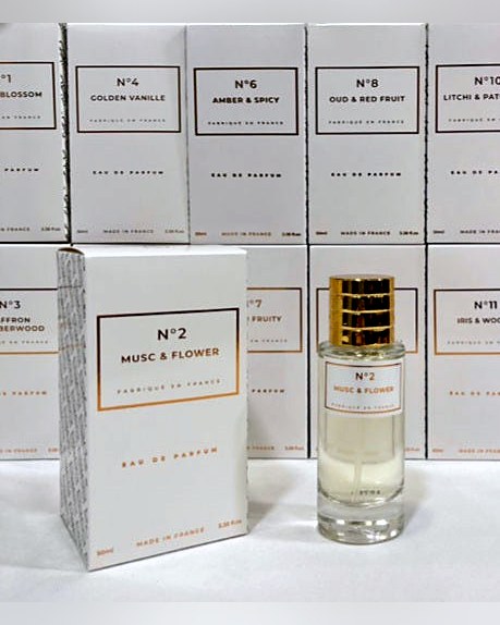 Flacon de parfum Musc & Flower Note 33, 50 ml.
