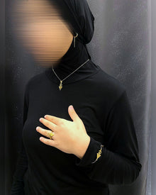 Bijoux berber amazigh doré abaya hijeb hijab tunique jilbeb mode modeste fashion qalam dress boutique musulmane femme voilées hijab france robe abaya blanche