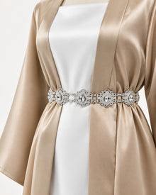 Petite ceinture de caftan soumaya mariee mariage accessoires bijoux doree argentee boutique de qalam dress