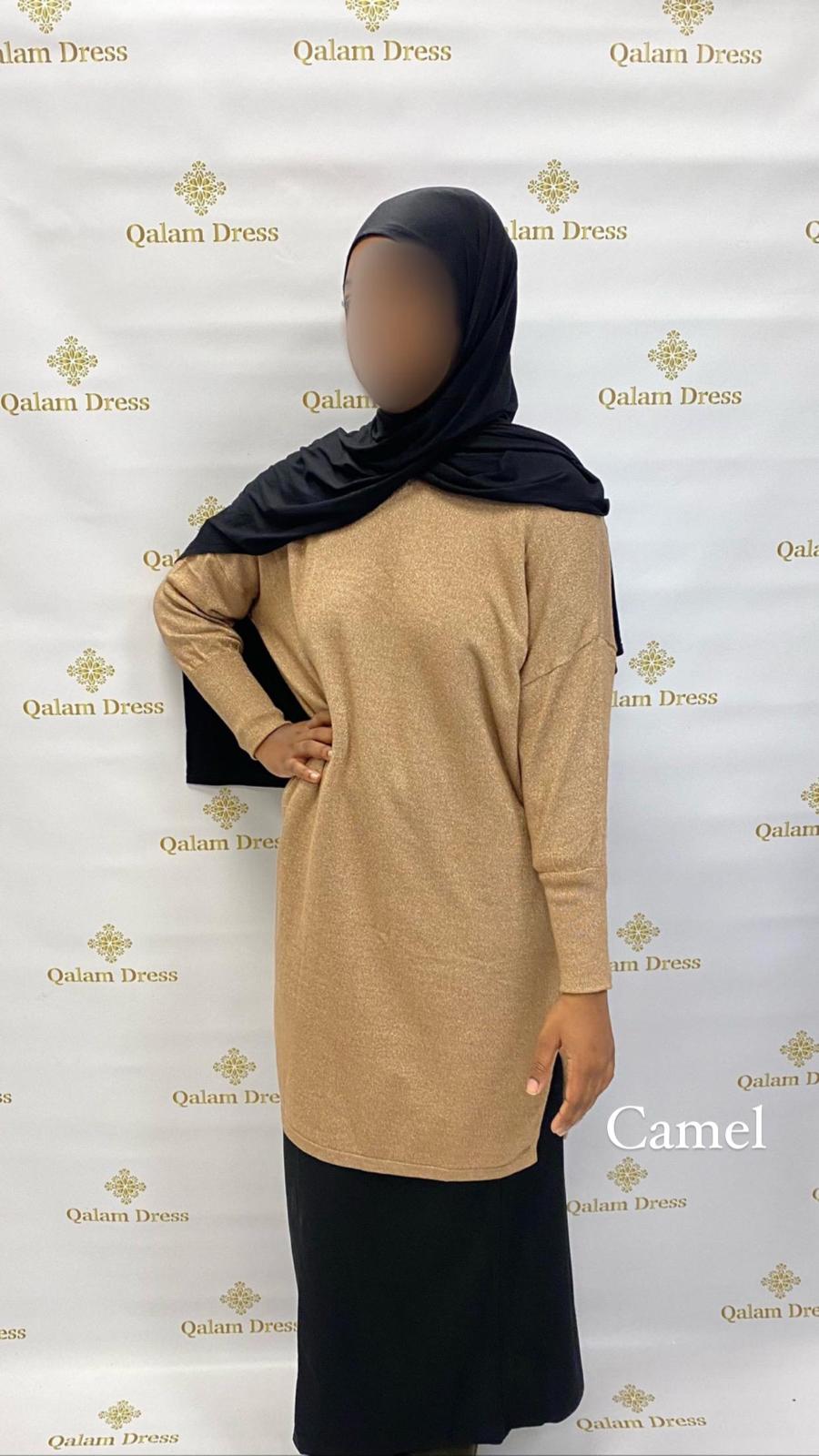 Pull long pailleté  - Tendance Hijab