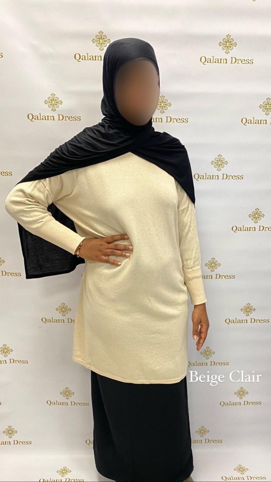 Pull long pailleté  - Tendance Hijab