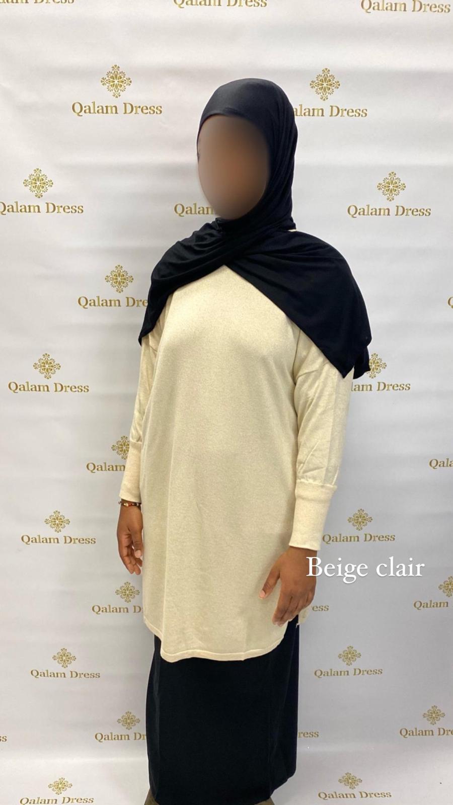 Pull long pailleté  - Tendance Hijab
