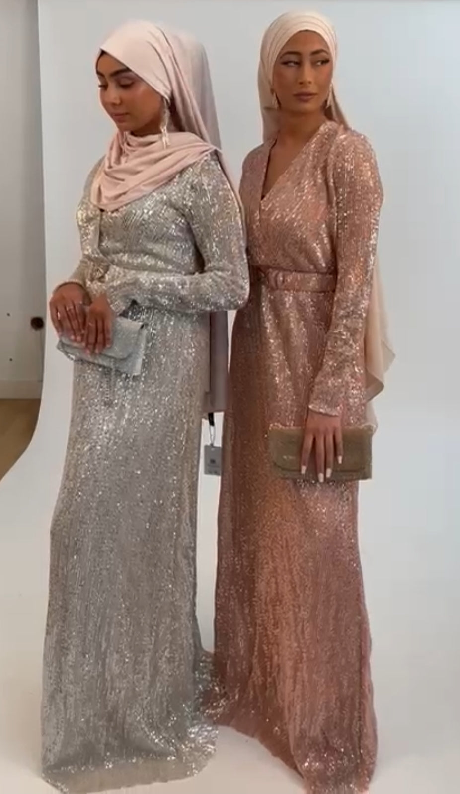 Robe de soirée ZAHRA Shiny Sequin - Tendance Hijab