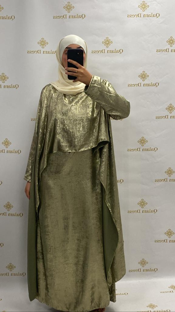 Robe soirée robe du soir dubai khaleeji mastour cape soirée mariage evenement abaya hijeb hijab tunique jilbeb mode modeste fashion qalam dress boutique musulmane femme voilées hijab france robe abaya blanche