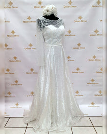 Robe de soirée Najah blanc nacré