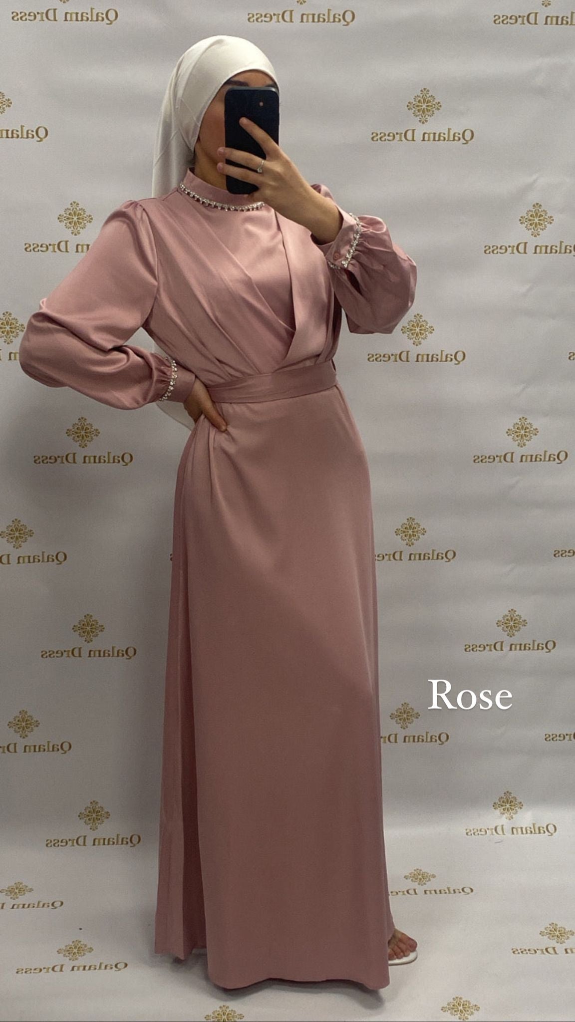 Robe satiné Amal - Tendance Hijab