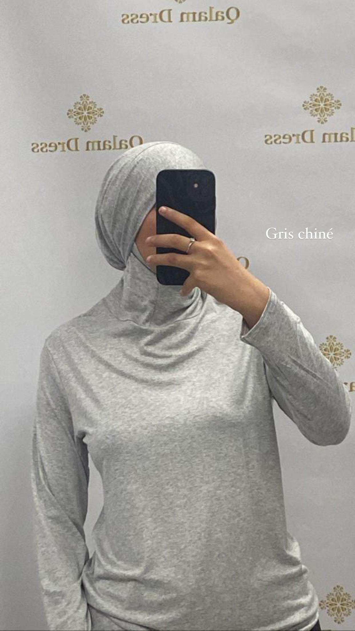 body bonnet sous hijab manches longues avec bonnet intégré élastique boutique mastour femme musulmane