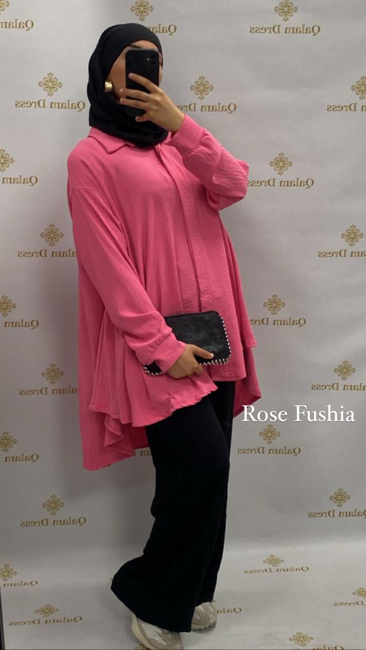 Tunique jazz longue tendance chemise large mastour mastoura modest fashion abaya hijeb hijab tunique jilbeb mode modeste fashion qalam dress boutique musulmane femme voilées hijab france robe abaya blanche