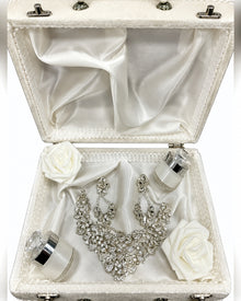Valise de mariage en velours, rangement élégant pour bijoux