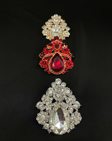 Broche damia luxury strass argentee evenements tendance hijab boutique de femmes musulmanes 