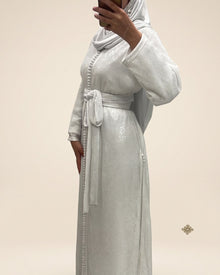 Caftan sequin deux pièces, détail des sequins