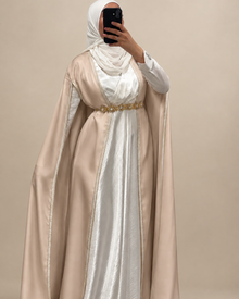 Cape longue rose pour mariage et cérémonie