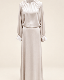 Ensemble satiné beige, nouveau fond