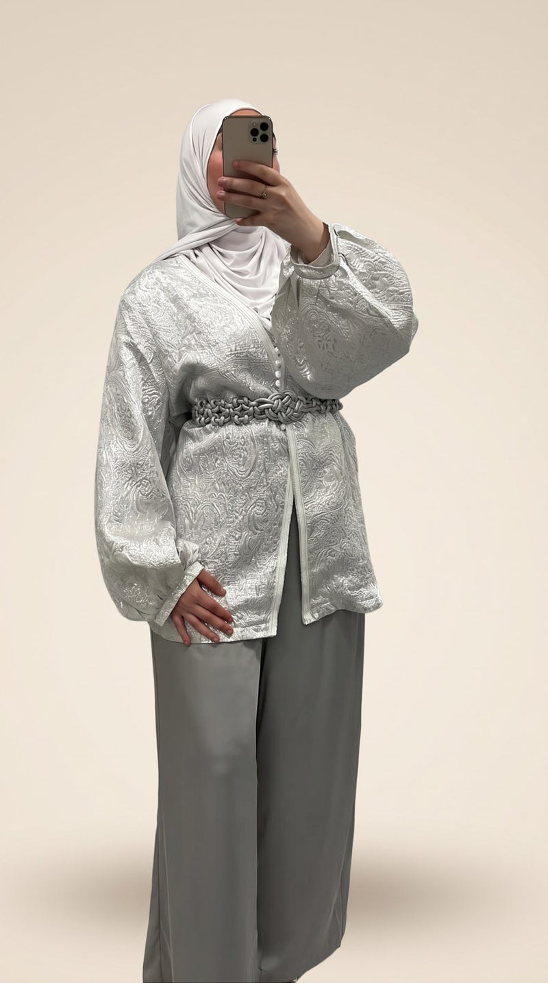 Ensemble gilet et pantalon brocard