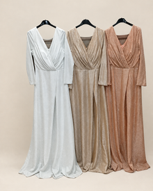 Robe de soirée Sahar scintillante et évasée pour fête