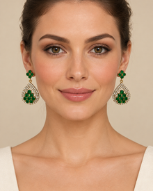 Mise en scène générée de la paire JADE Vert portée