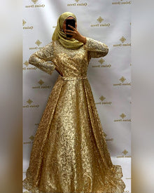 Robe de soirée Najah doré