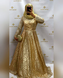 Robe de soirée Najah doré