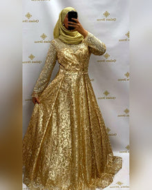 Robe de soirée Najah doré